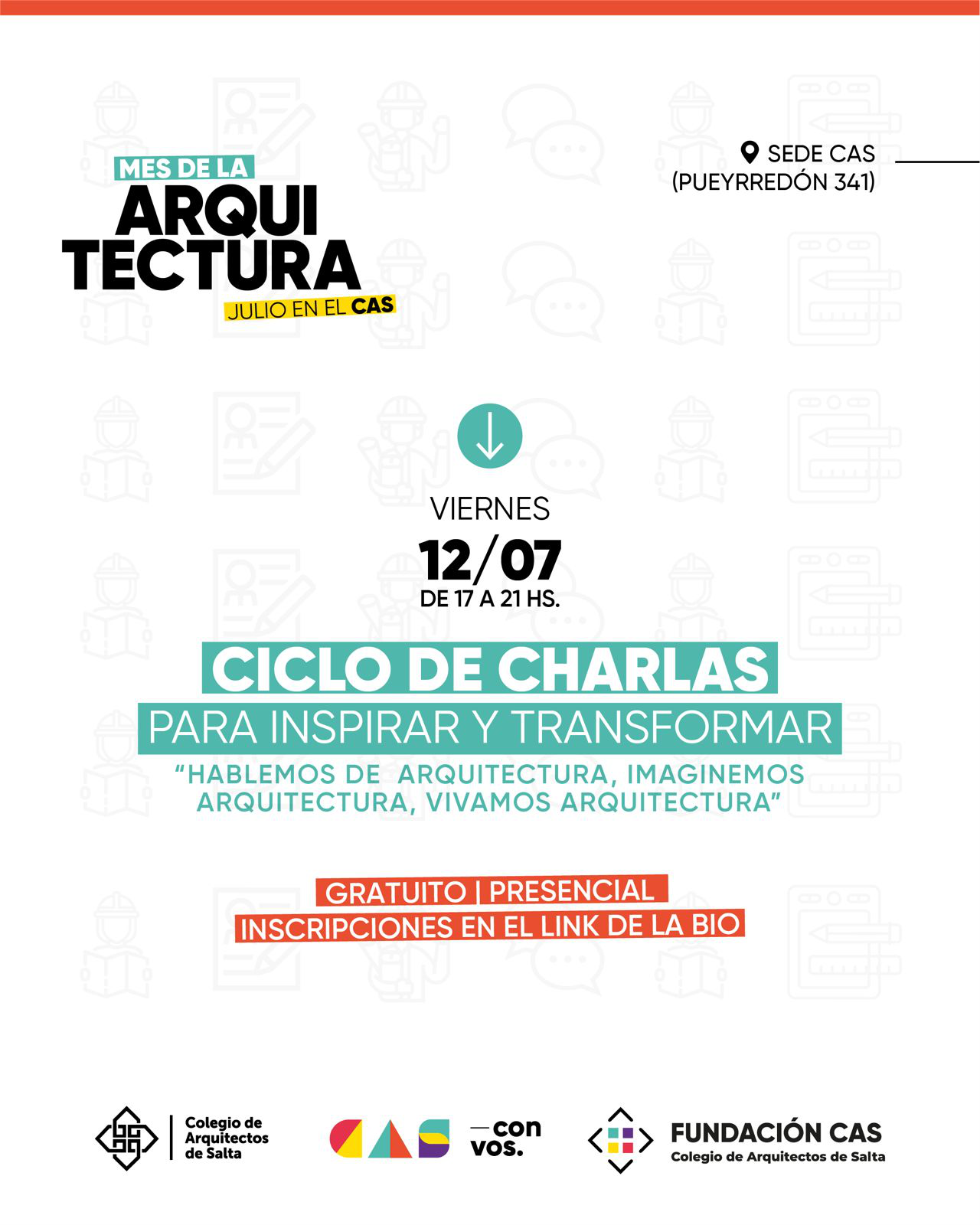 Mes de la Arquitectura, Ciclo de Charlas para inspirar y transformar